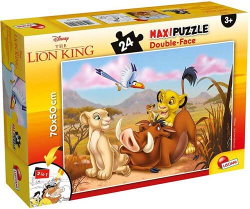 פאזל רצפה 24 חלקים 2 ב-1 מבית Lisciani - מלך האריות