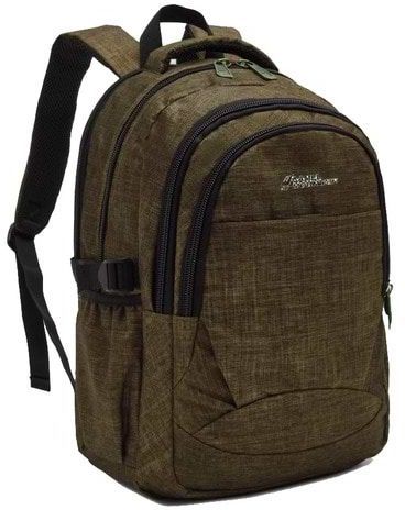 תיק גב למחשב נייד בגודל 15.6 אינץ' דגם Canberra מבית Camel Mountain - צבע ירוק