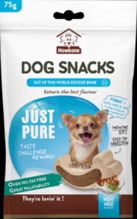 Just pure - חטיף לכלב בטעם בשר בתוספת חלב (75 גרם)