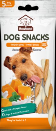 Twist stix - בטעם דלעת וחלב עיזים 80 גרם