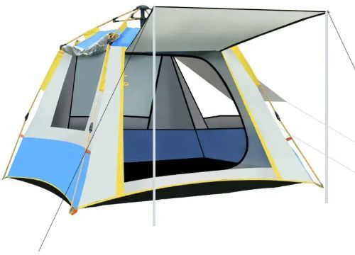 אוהל קמפינג יוקרתי גדול ל-4 אנשים מבית Playa - צבע כחול