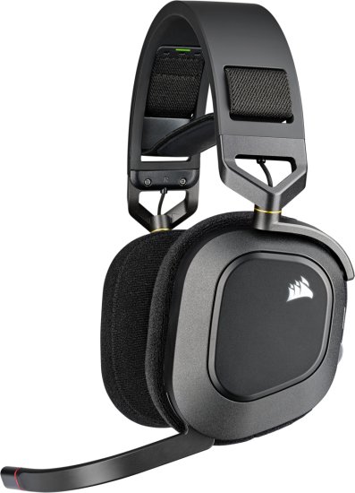 אוזניות לגיימרים Corsair HS80 Wireless Premium - צבע שחור