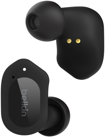 אוזניות תוך-אוזן Belkin SoundForm Play True Wireless - צבע שחור