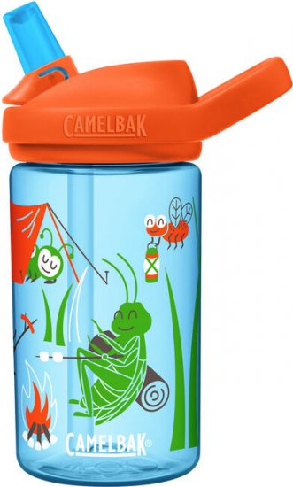 בקבוק שתייה לילדים 400 מ''ל CamelBak Eddy Kids Plus - צבע תכלת עם קמפינג חרקים