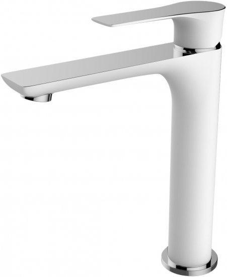 ברז פרח בינוני דגם Airone מבית B&W - צבע לבן וכרום