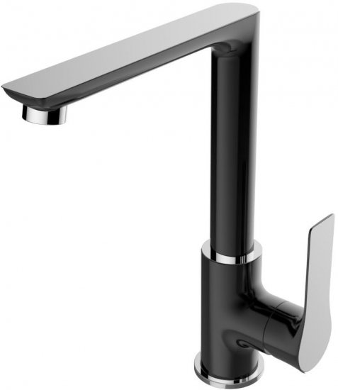 ברז פרח גבוה דגם Brant מבית B&W - צבע שחור וכרום