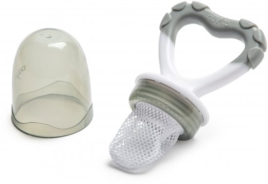 טעימון פירות + נשכן לתינוק Nuvita - צבע אפור כהה