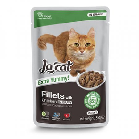 לה קט פאוץ' בטעם עוף ברוטב 85 ג'