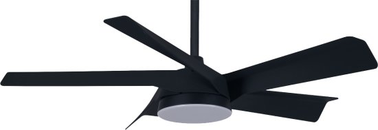 מאוורר תקרה Star Smart 8 בגודל 44'' עם גוף תאורה - צבע שחור