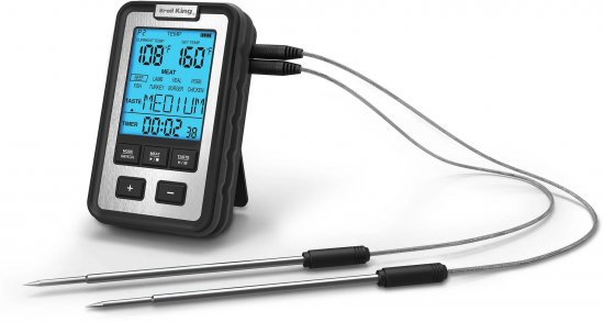 מד חום דיגיטלי עם 2 פרובים לגריל מבית Broil King