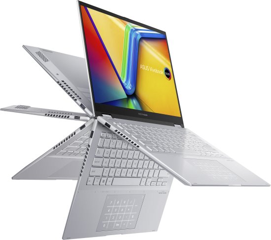 מחשב נייד Asus Vivobook S 14 Flip OLED TP3402VA-KN057 - צבע Cool Silver