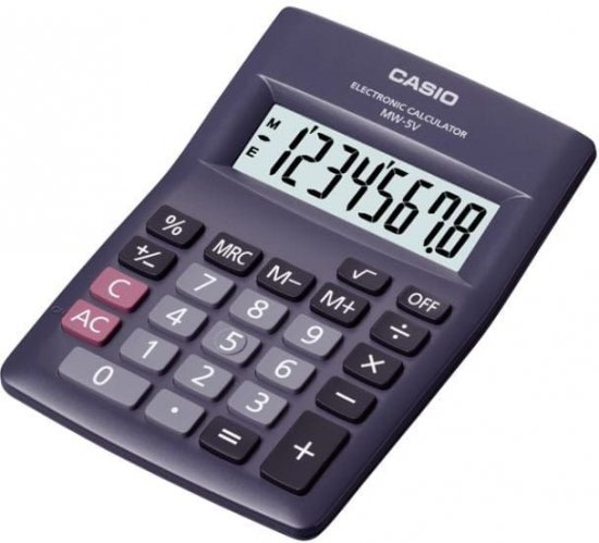 מחשבון שולחני MW-5V-BK מבית Casio