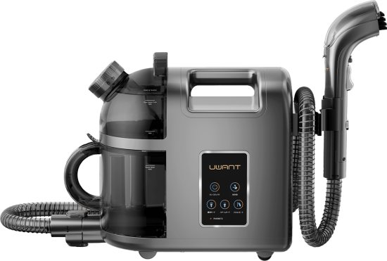 מנקה ריפודים עוצמתי עם מצב קיטור Uwant B200 - בצבע אפור - שנה אחריות יבואן רשמי