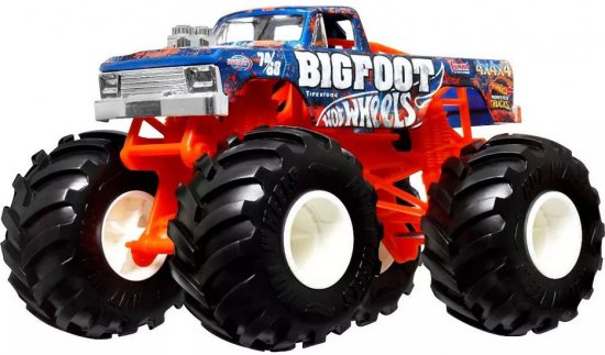 משאית מפלצתית Hot Wheels Monster Trucks Oversized - Bigfoot 4x4x4