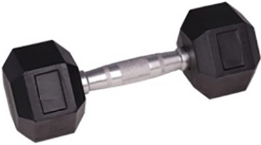 משקולת יד ראש גומי משושה 10 ק''ג מבית Canada Athletics