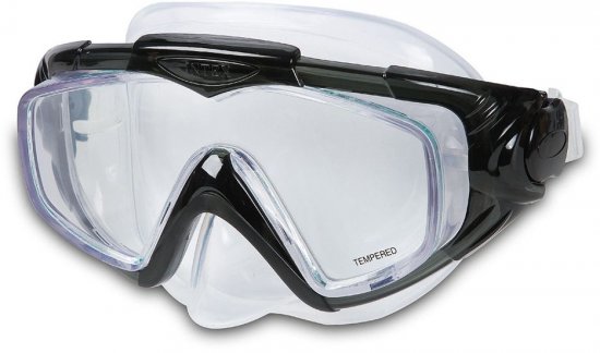 משקפת שחייה מסיליקון 55981 Intex - שחור