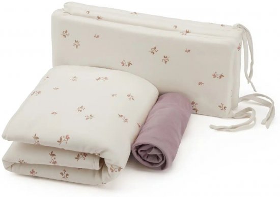 סט מצעים לעריסת תינוק 100% כותנה מקולקציית Forest מבית Nino - פירות יער