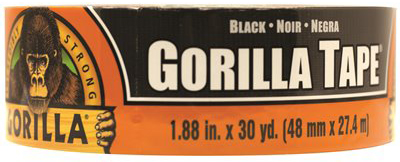 סרט הדבקה חבלה באורך 27.4 מטר ו-48 מ''מ רוחב Gorilla Tape - צבע שחור