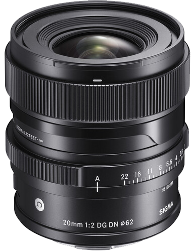 עדשת SIGMA 20mm F2 DG DN Contemporary למצלמות Panasonic L-mount
