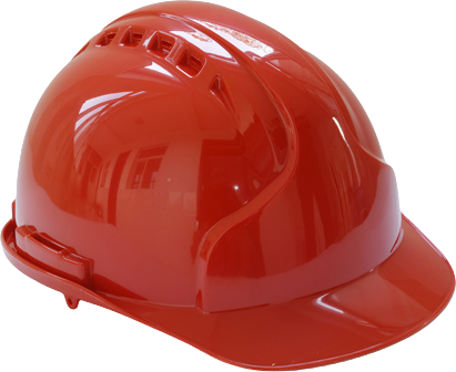 קסדה מקצועית כולל סנטריה ו-6 נקודות אחיזה Roher Tools - צבע אדום