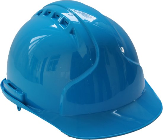 קסדה מקצועית כולל סנטריה ו-6 נקודות אחיזה Roher Tools - צבע כחול