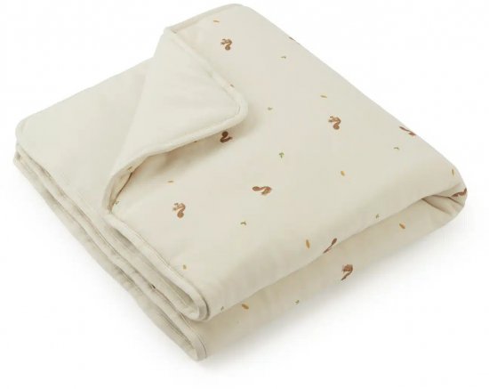 שמיכת מילוי קטנה לתינוק 100% כותנה מקולקציית Forest מבית Nino - סנאי