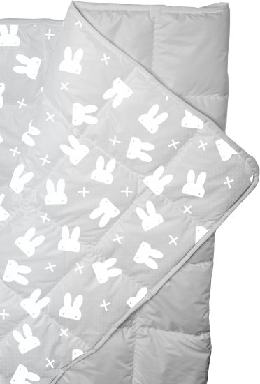 שמיכת קיץ יחיד 150X200 ס''מ דגם Doni מבית ערד טקסטיל - צבע אפור / לבן