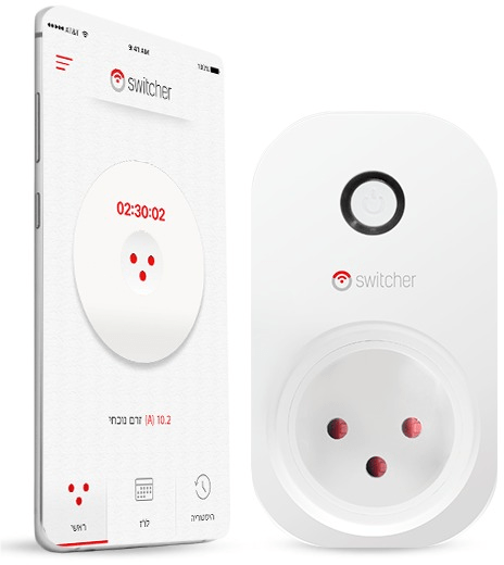 שעון שבת / שקע חכם Switcher Smart Plug הנשלט באמצעות Wi-Fi