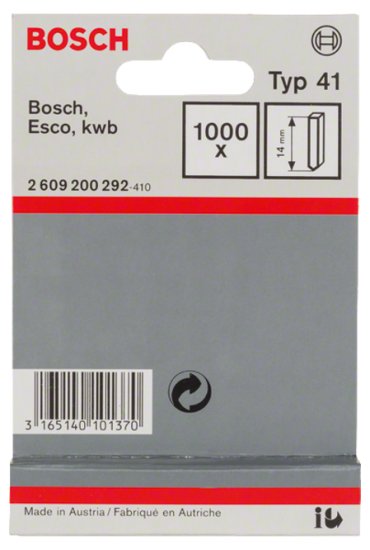 1000 מסמרים ללא ראש Typ 41 מבית Bosch - מידה 14 מ''מ