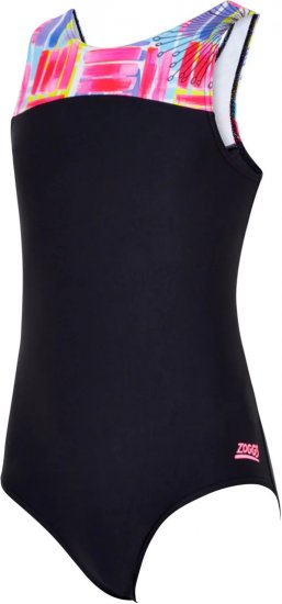 בגד ים שלם גב פתוח לילדות מידה 34 Zoggs Dandelion Infinity Back