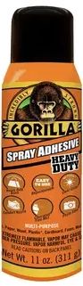דבק ספריי רב שימושי 311 מ''ל Gorilla Spray Adhesive Heavy Duty - צבע שקוף
