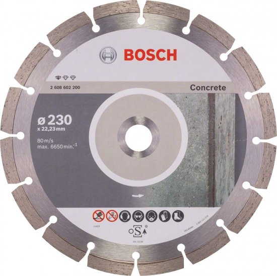 דיסק יהלום לחיתוך בטון 9'' Bosch Diamond Cutting Disc Standard