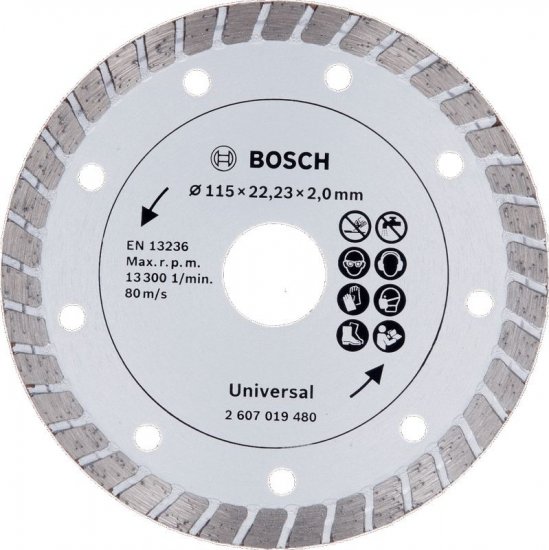 דיסק יהלום רב שימושי ''4.5 Bosch X-Line For Universal