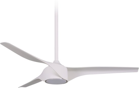 מאוורר תקרה 48 אינץ' 3 כנפיים עם גוף תאורה 20W ושלט רחוק Star X - צבע לבן מט