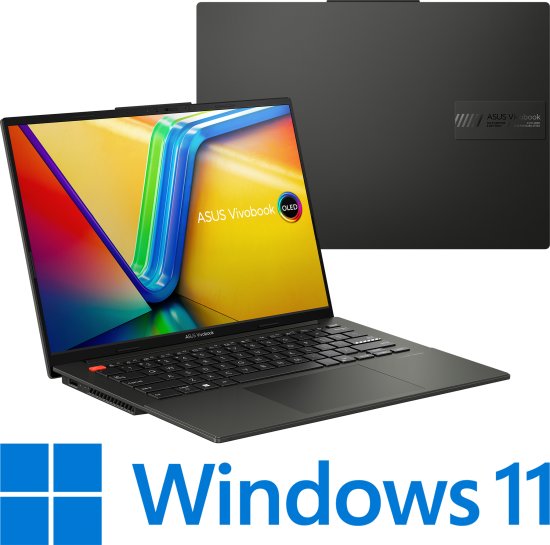 מחשב נייד Asus Vivobook S 14 OLED K5404VA-M9019W - צבע Midnight Black
