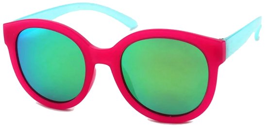משקפי שמש לילדים בגילאי 6-12 שנים דגם Kids Fabulous מבית Kiddus - צבע פוקסיה תכלת