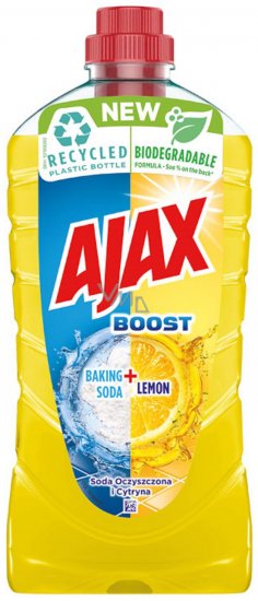 נוזל לניקוי כללי בוסט לימון וסודה Ajax - בנפח 1 ליטר