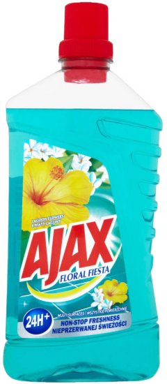 נוזל ניקוי רצפות וכללי Ajax בניחוח פרחי לגונה - בנפח 1 ליטר