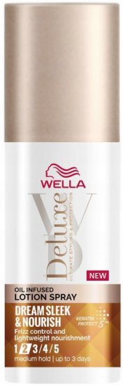 ספריי לחות לעיצוב לשיער לטיפוח וריכוך Wella Deluxe - נפח 150 מ''ל