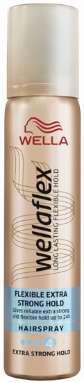 ספריי לעיצוב שיער לאחיזה גמישה Wellaflex חזקה במיוחד - נפח 75 מ''ל