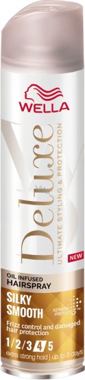 ספריי לעיצוב שיער למגע רך כמשי ולמניעת קרזול Wella Deluxe - נפח 250 מ''ל