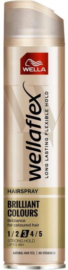 ספריי לעיצוב שיער צבוע Wellaflex לאחיזה חזקה - נפח 250 מ''ל