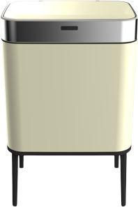 פח אשפה אלקטרוני חדשני 60 ליטר עם רגליים מבית Ramos - צבע שמנת