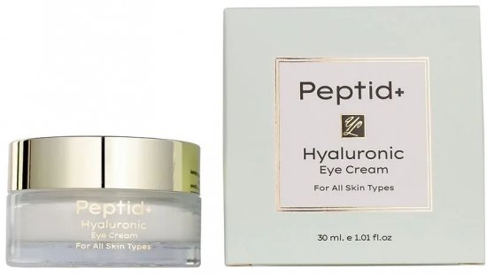 קרם עיניים חומצה היאלורונית לכל סוגי העור +Peptid - נפח 30 מ''ל