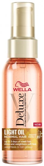 שמן קל לברק השיער Wella Deluxe - נפח 100 מ''ל