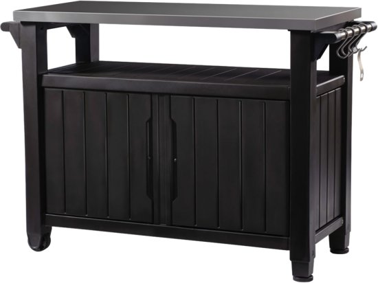 ארון גריל XL עם משטח נירוסטה - תוצרת כתר