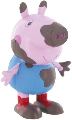 בובת פפה פיג מבית Comansi - ג'ורג' מרוח בחימר