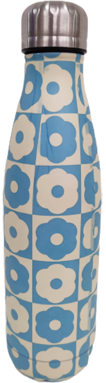 בקבוק שתייה עשוי נירוסטה דופן כפול Arcosteel צבע Retro Daisy - בנפח 500 מ''ל