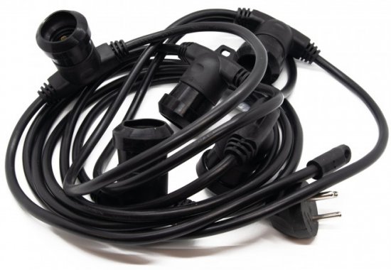 כבל גרילנדה 25 שקעים E27 מבית Optima - אורך 25 מטר