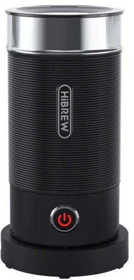 מקציף חלב עם דופן כפולה 200 מ''ל HiBREW M1A 450W - צבע שחור